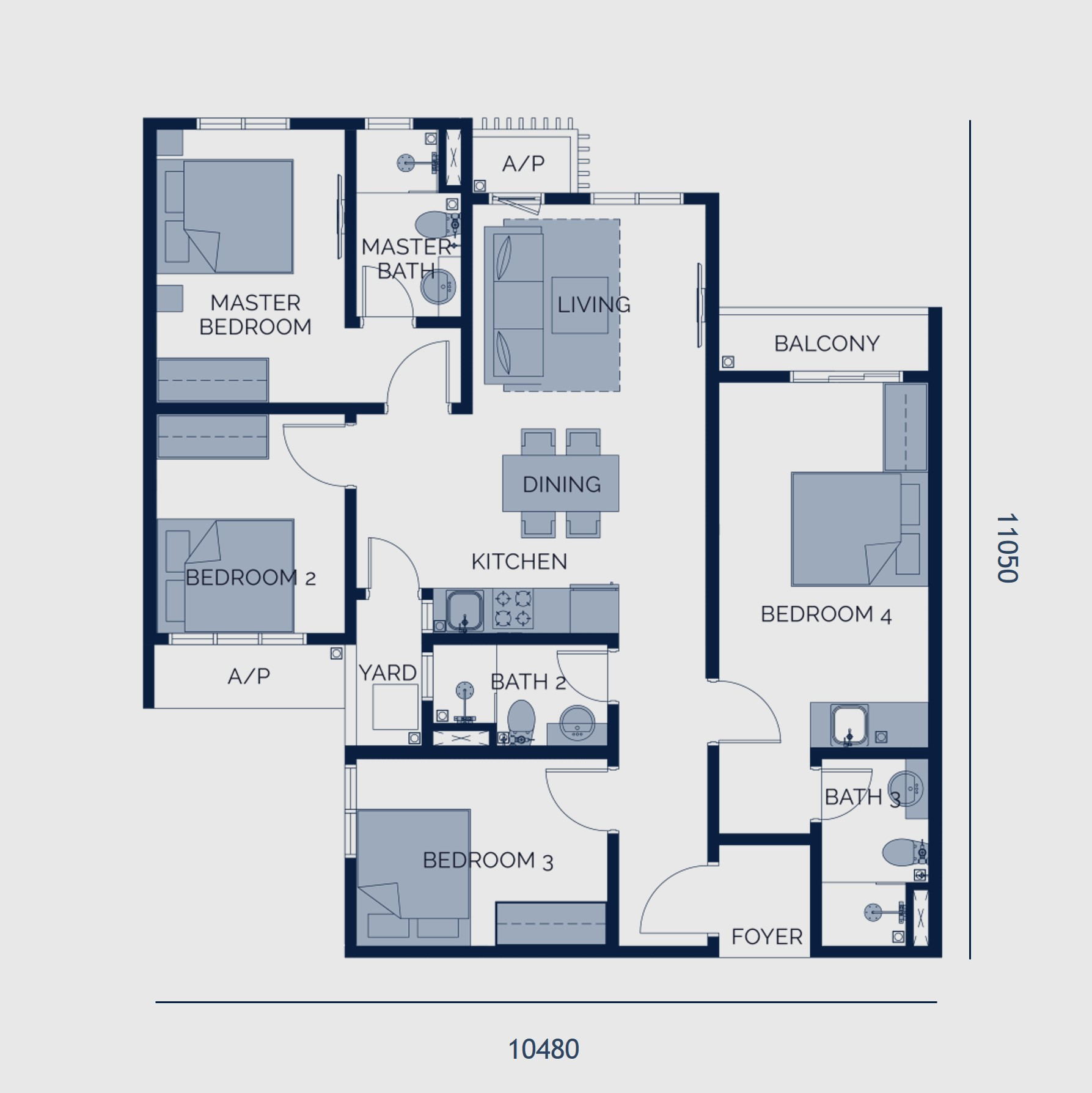 Type A floor plan