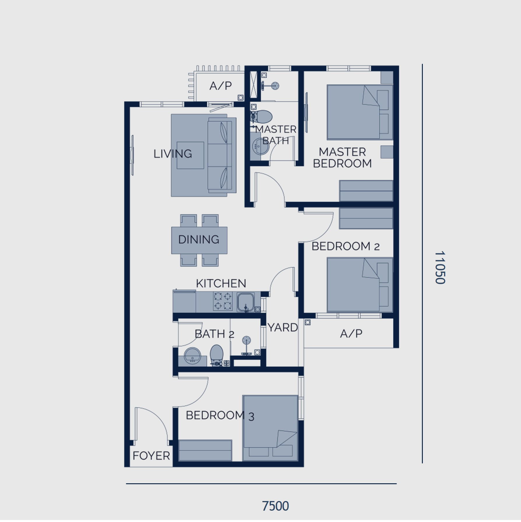 Type B floor plan