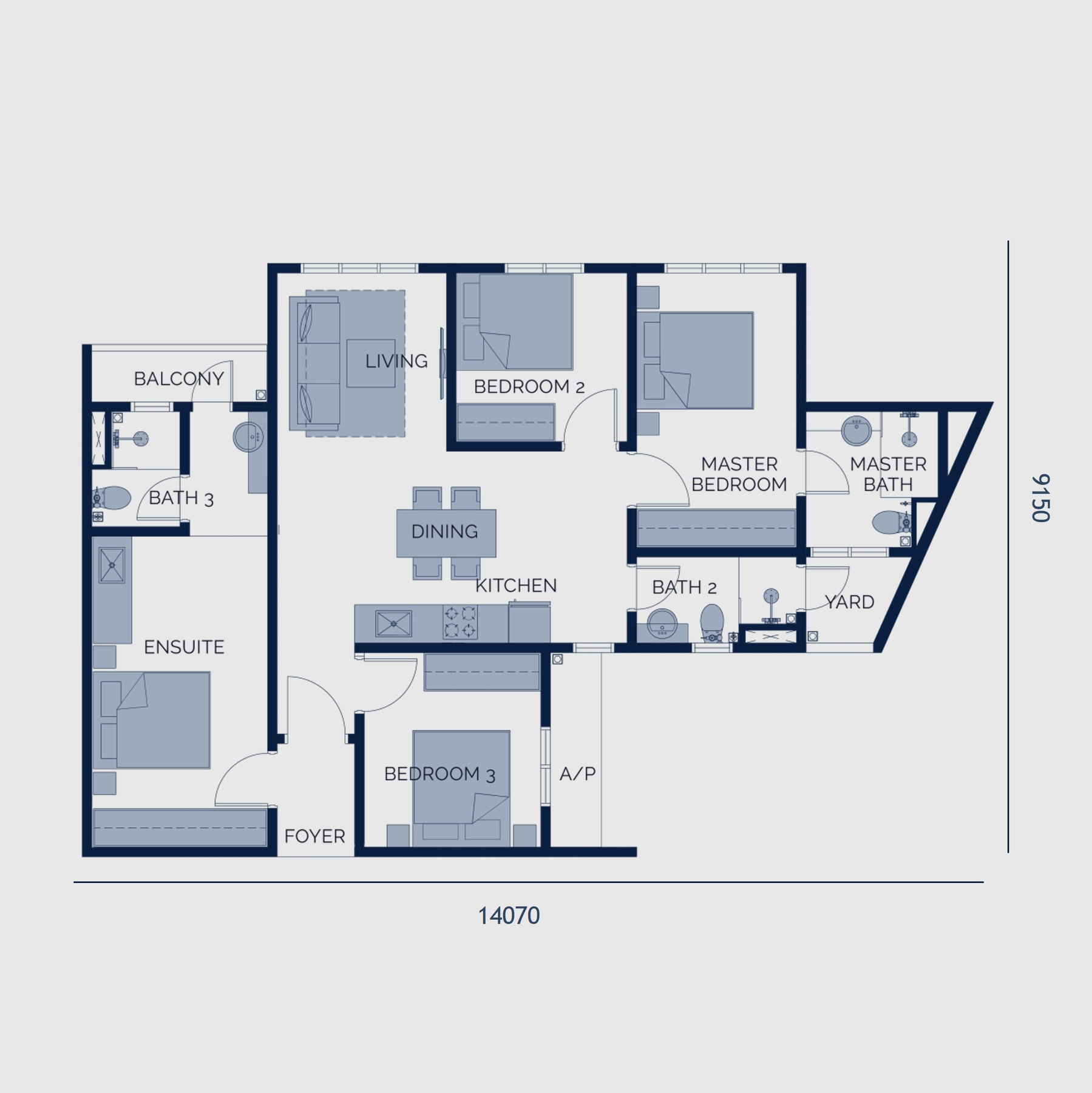Type C floor plan
