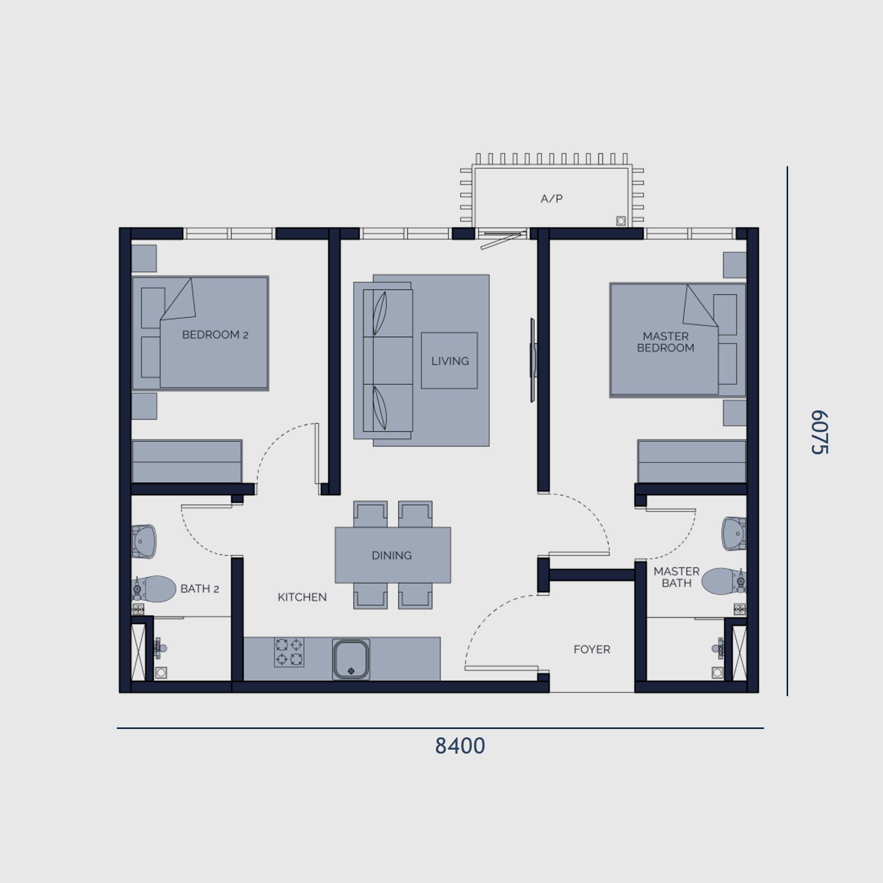 Type E floor plan