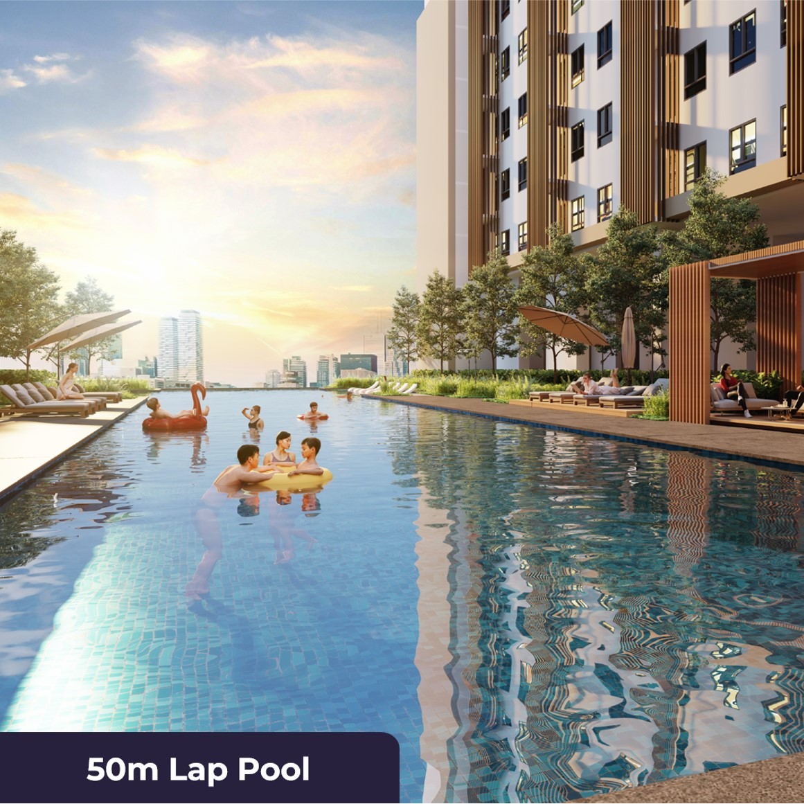 The 50-metre lap pool in the Splash Park zone