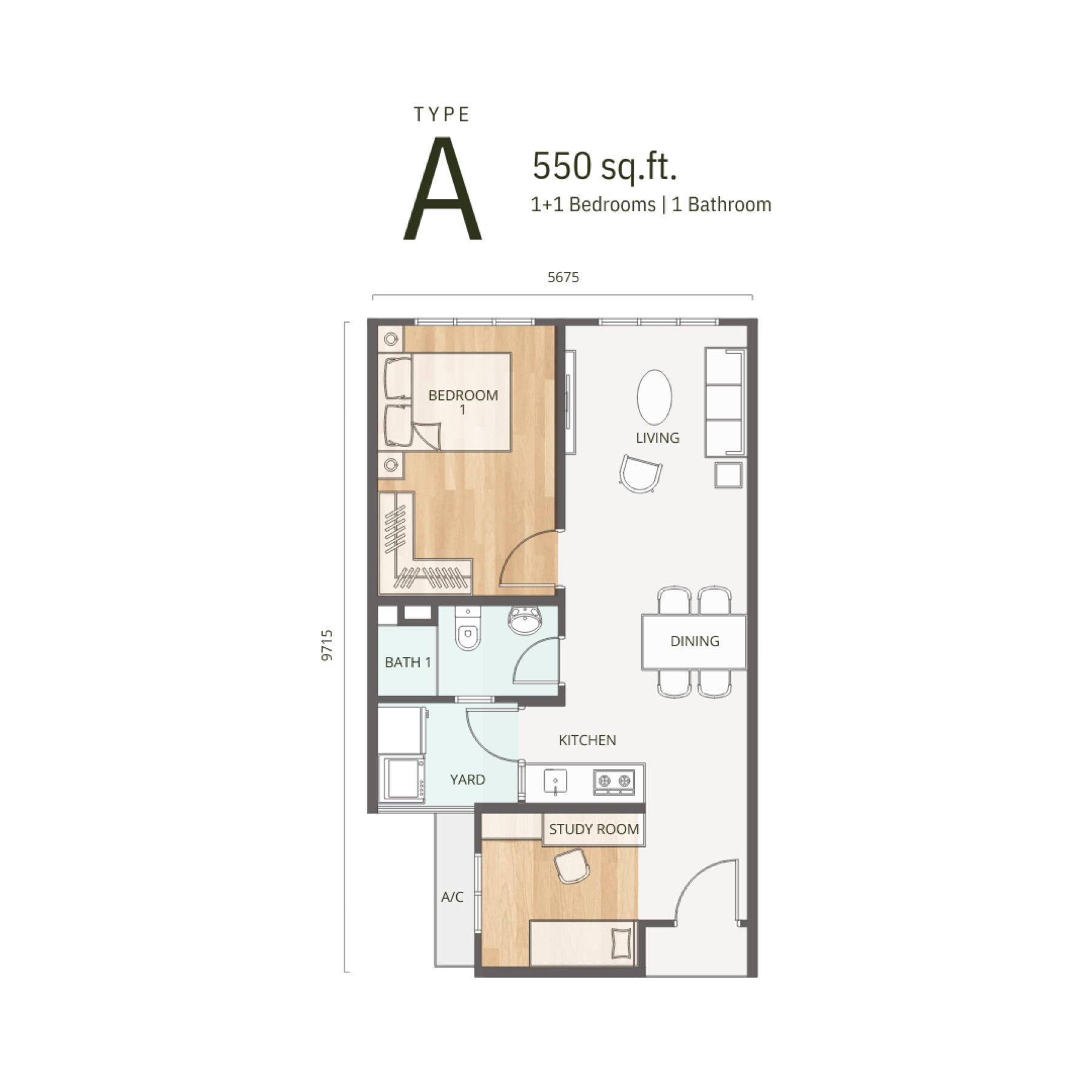Type A floor plan