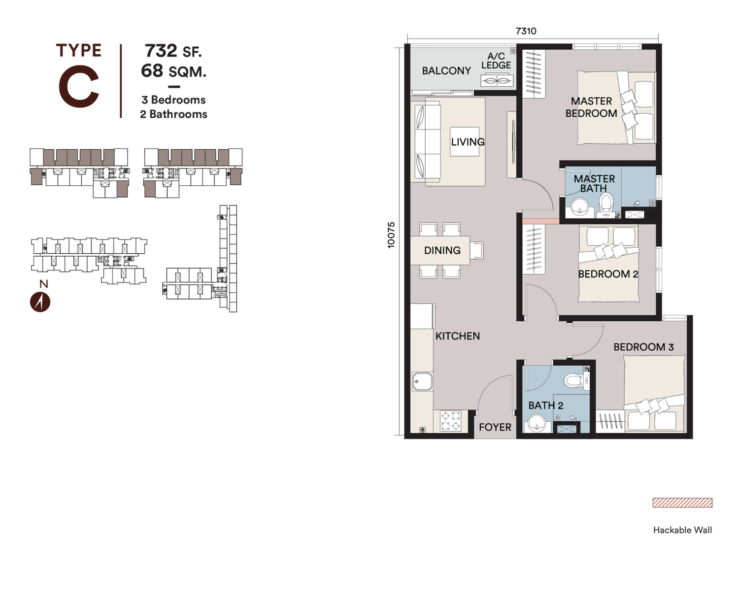 Type C floor plan