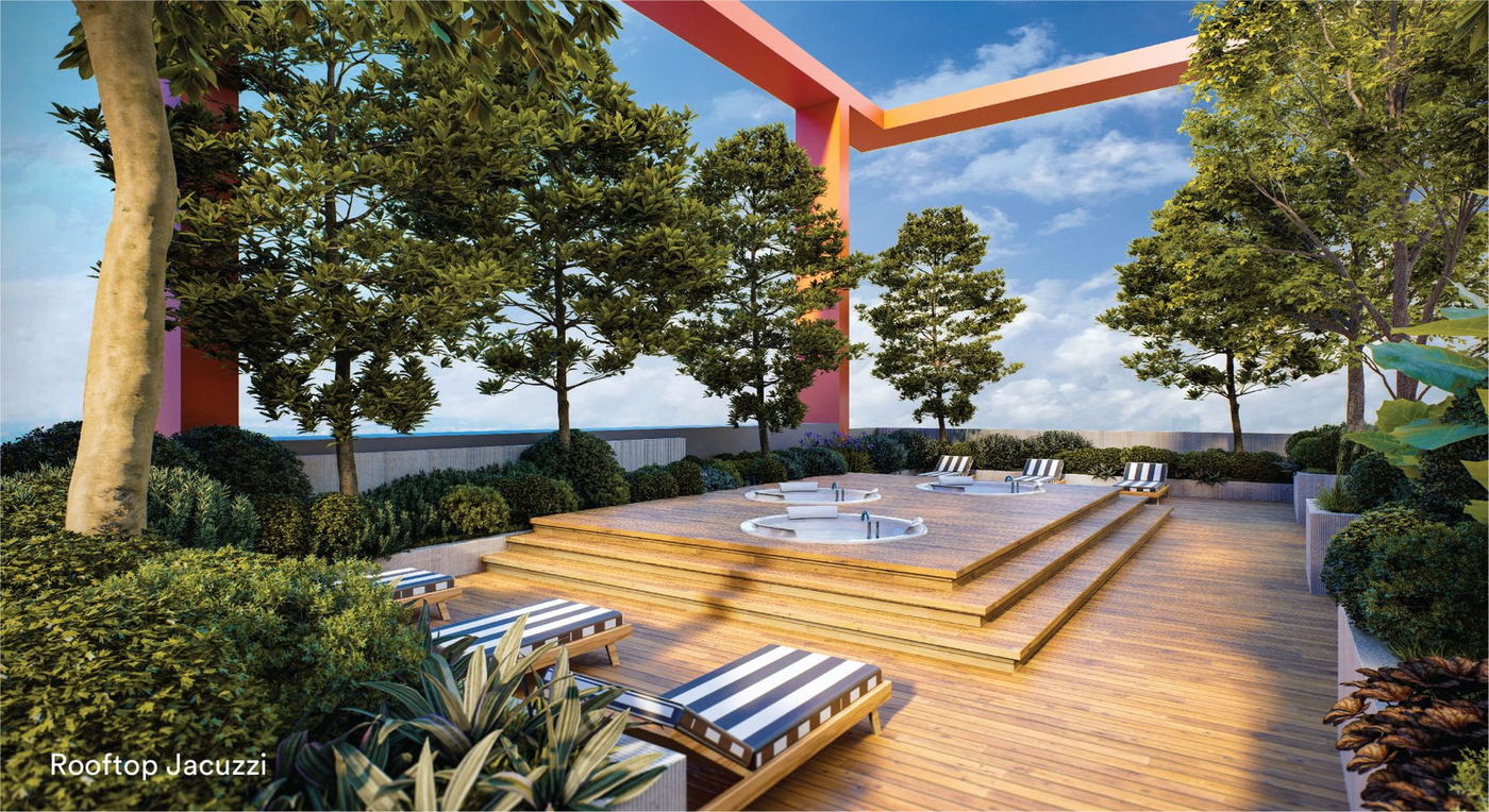 Rooftop jacuzzi