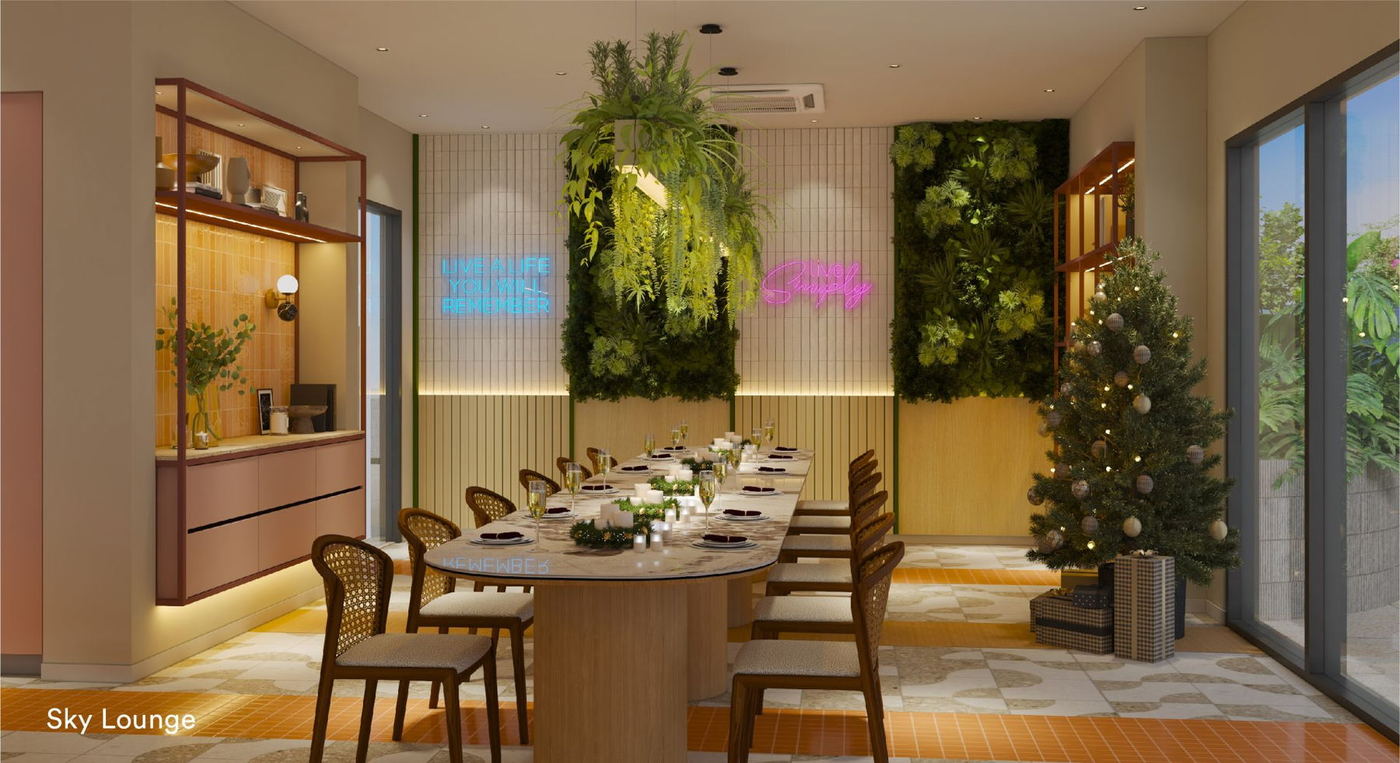 Sky lounge, dining