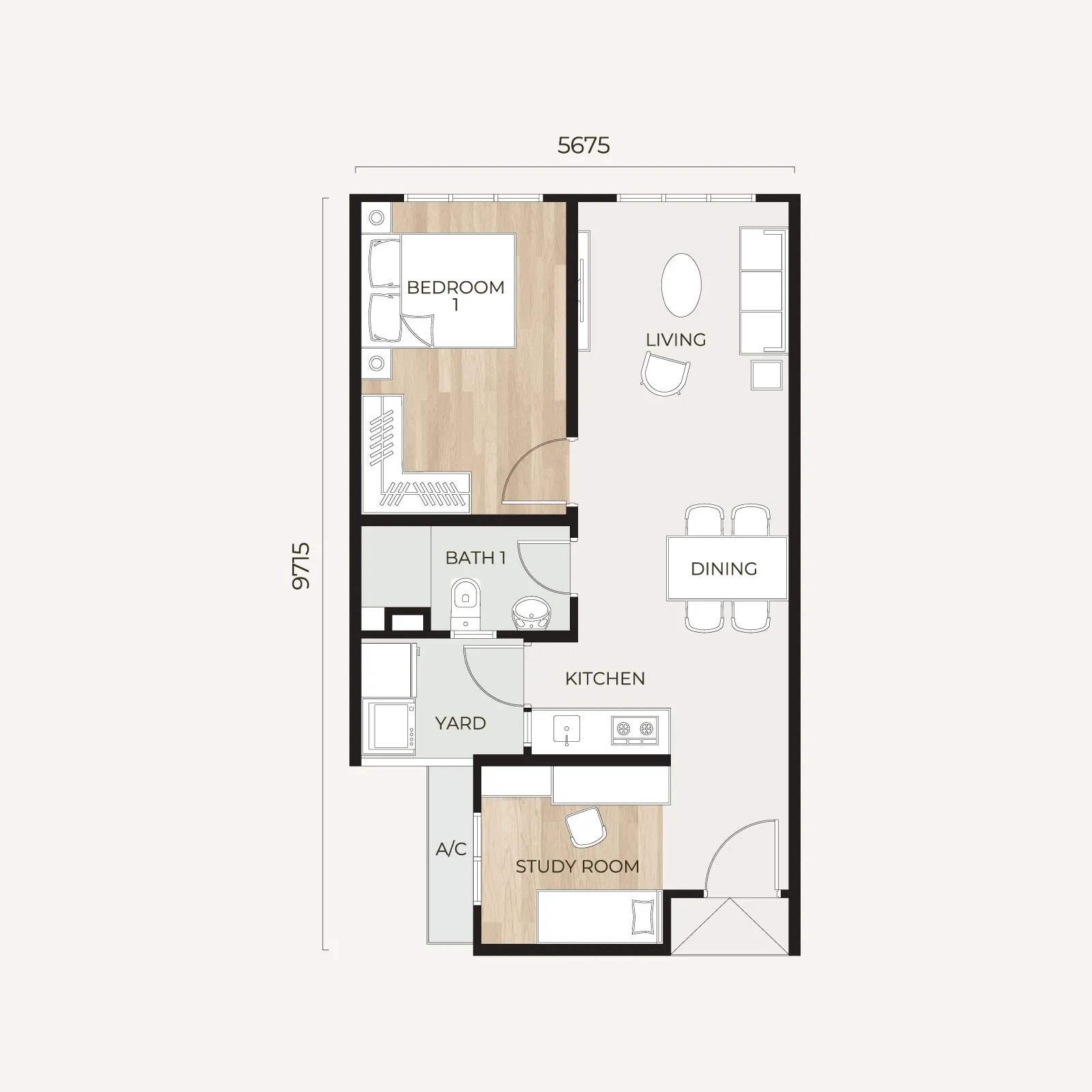 Type A floor plan
