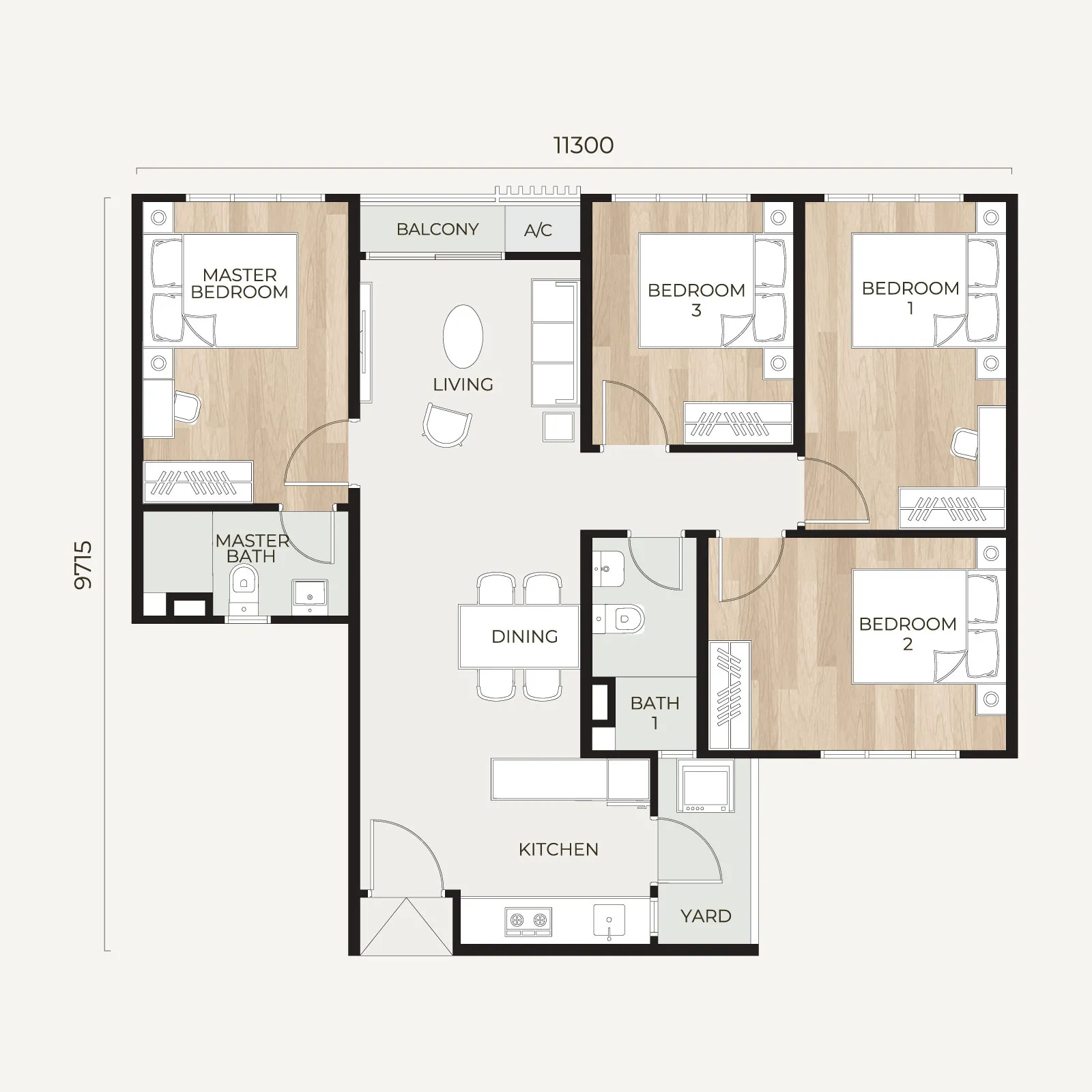 Type D floor plan