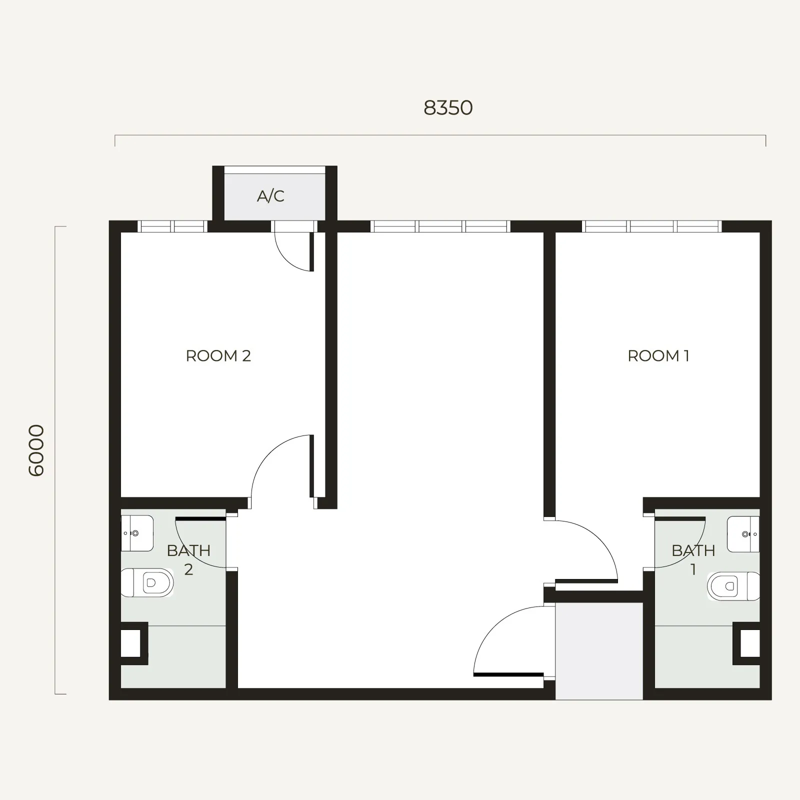 Type S1 floor plan