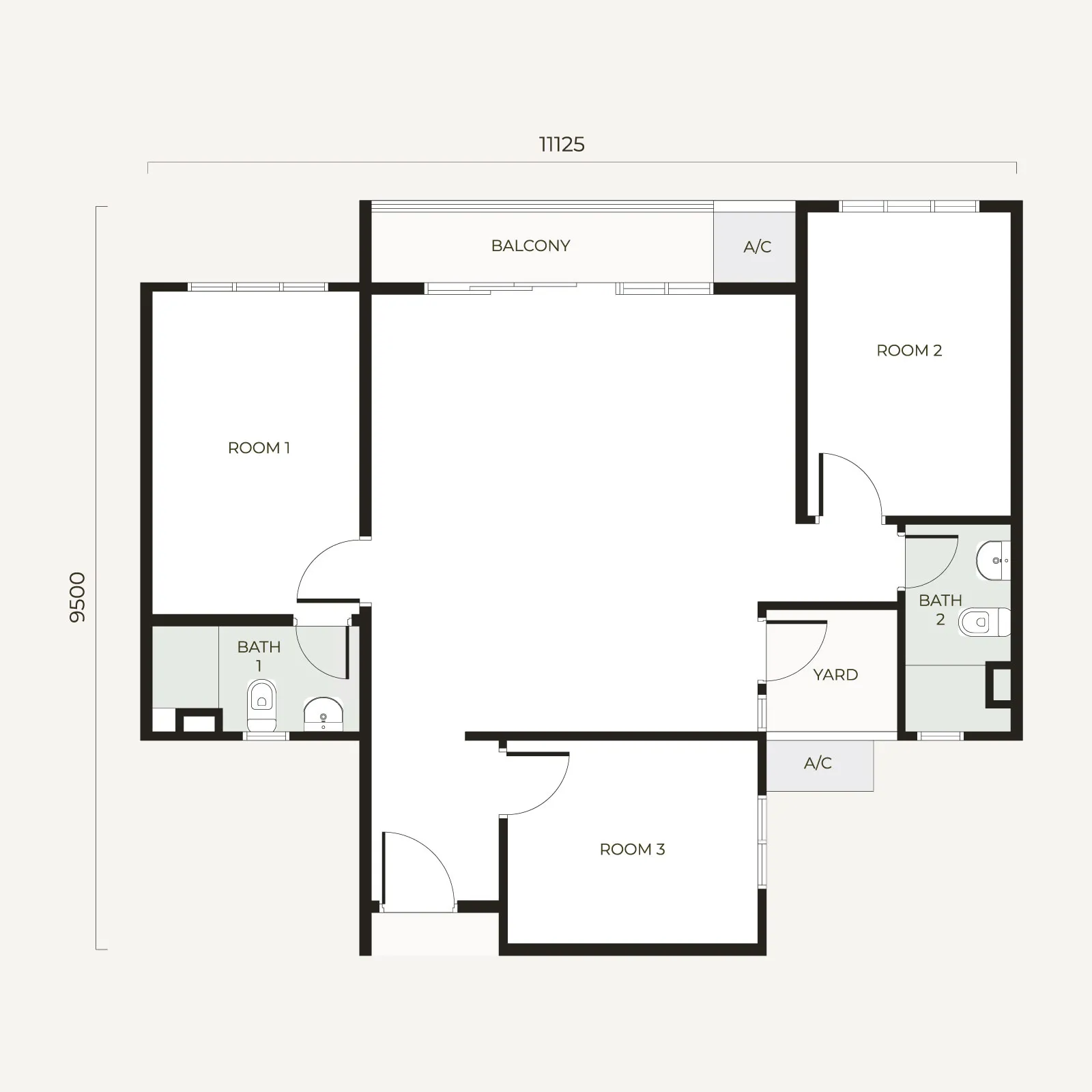 Type S2 floor plan