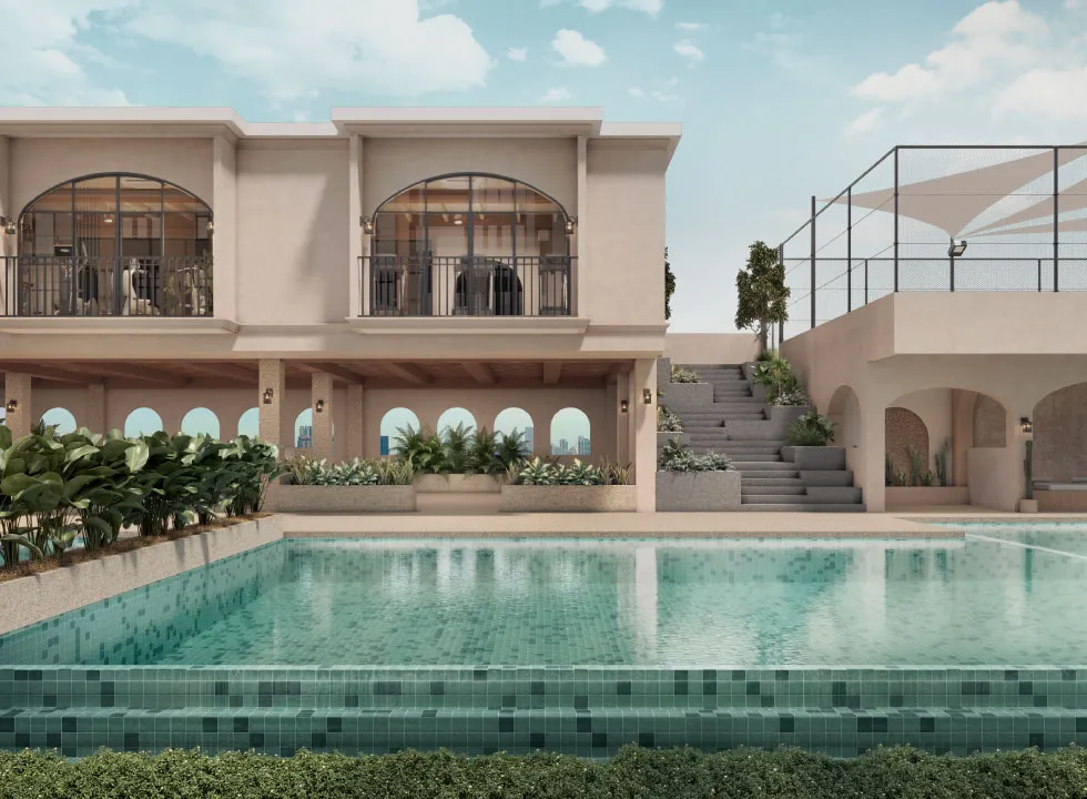 50m lap pool and gym pavilion